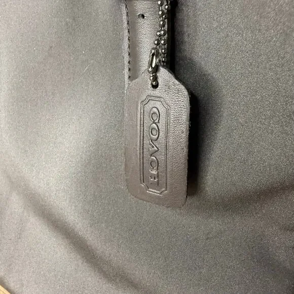 Coach Vintage Plain Gray and Brown Shoulder Bag Medium - Picture 5 of 11